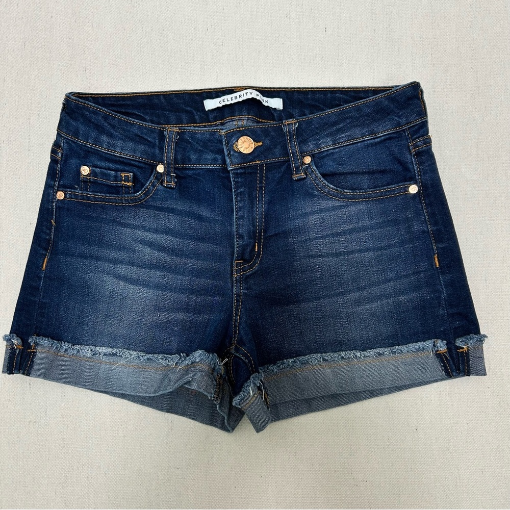Celebrity Pink Women's Jean Shorts - Deep Indigo Size 1/25